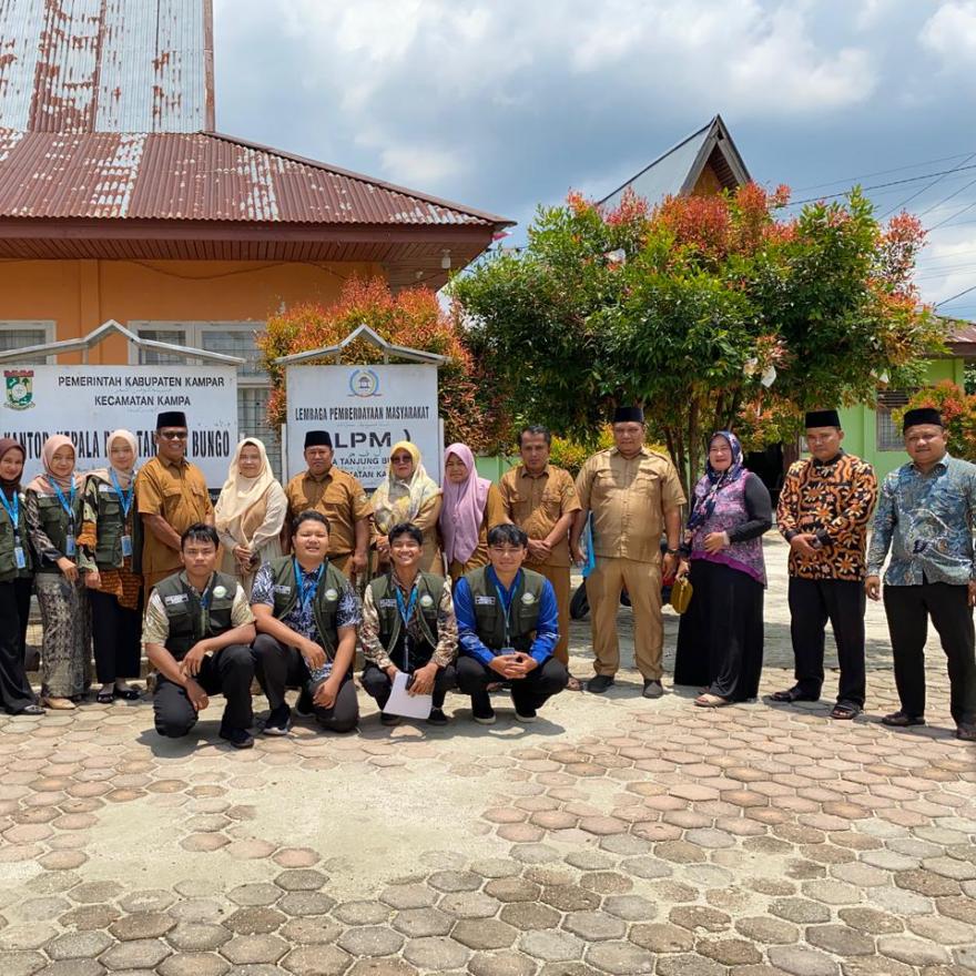 Penerimaan Mahasiswa KUKERTA MBKM Universitas Riau Tahun Akademik 2025/2026 di Desa Tanjung Bungo